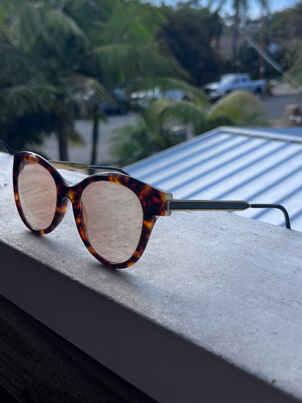 Thierry Lasry prescription sunglasses light brown tortoise
